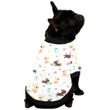 Cute Chihuahua puppie pattern All Over Print Pet Dog Round Neck Fuzzy Shirt