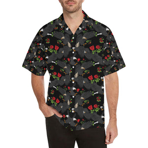 Eagle Pattern Print Design 04 Men's All Over Print Hawaiian Shirt (Model T58)
