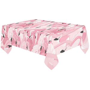Pink flamingos pattern background Tablecloth