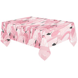 Pink flamingos pattern background Tablecloth