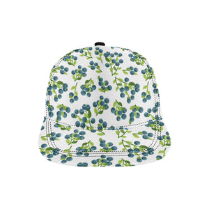 blueberry white background All Over Print Snapback Cap