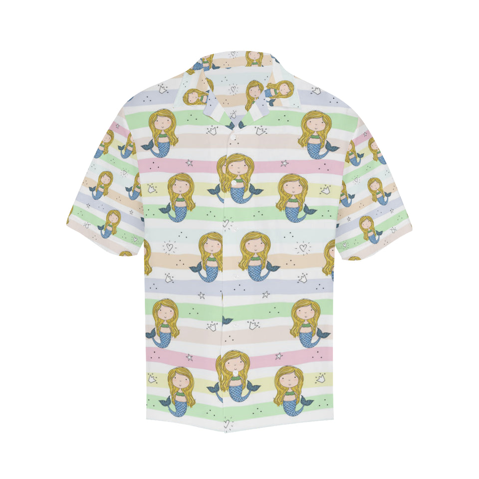 Cute hand drawn mermaid Men's All Over Print Hawaiian Shirt