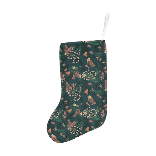 Snake forest pattern Christmas Stocking