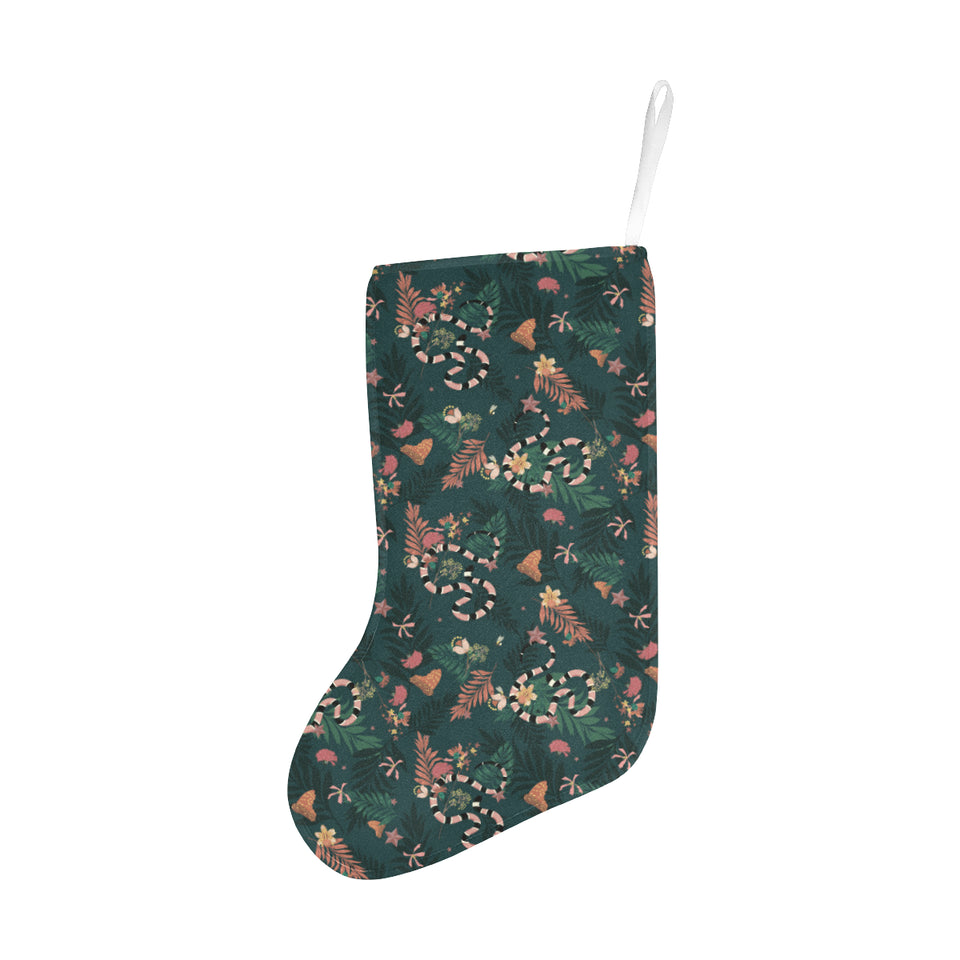 Snake forest pattern Christmas Stocking
