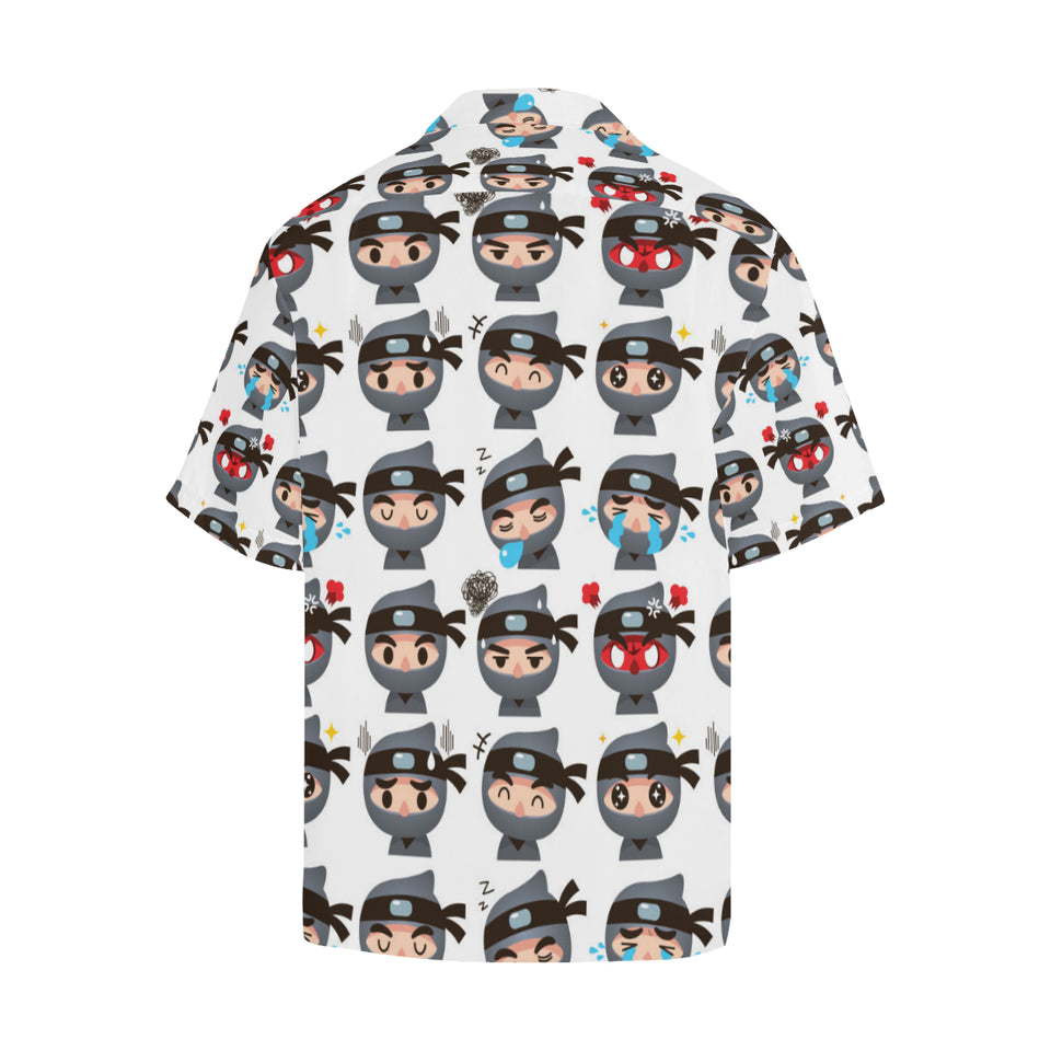 Cute ninja design pattern Men's All Over Print Hawaiian Shirt