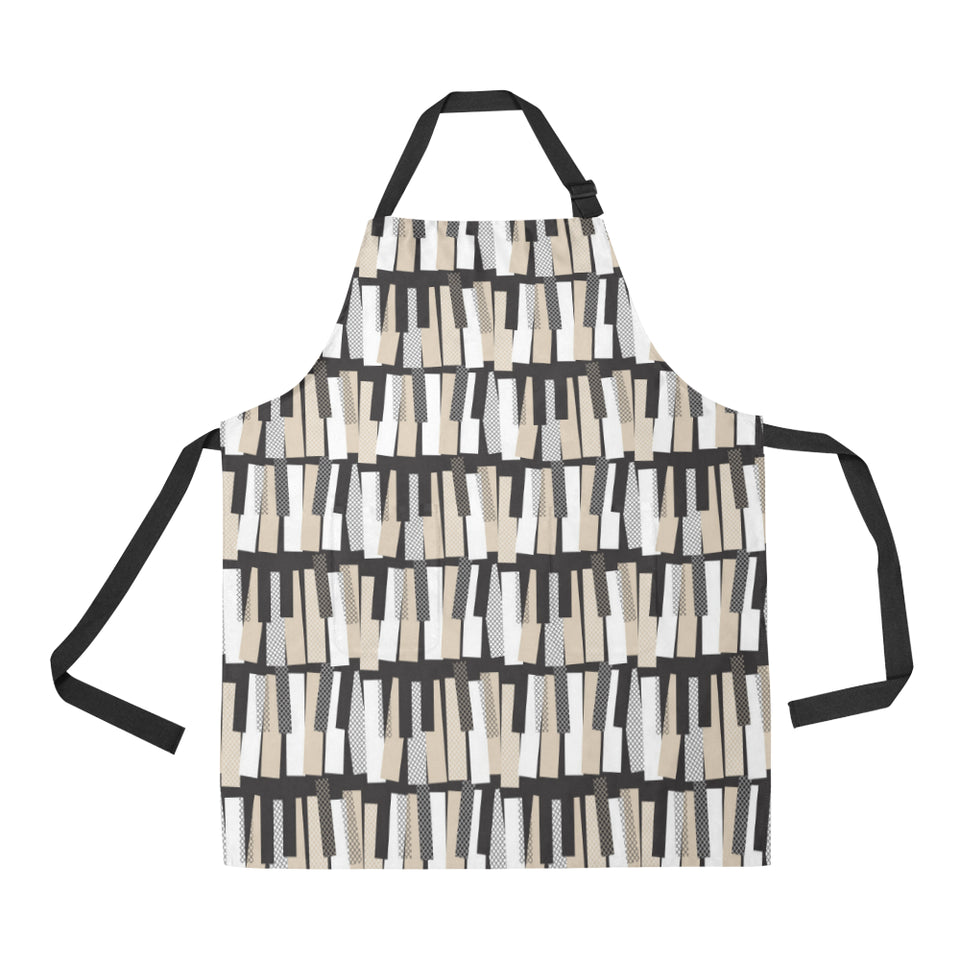 Piano Pattern Print Design 04 All Over Print Adjustable Apron