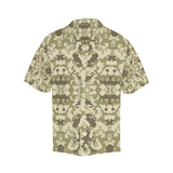 Light Green camouflage pattern Men's All Over Print Hawaiian Shirt