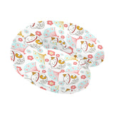 Maneki neko cat fan sakura U-Shaped Travel Neck Pillow