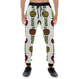 colorful apples leave zebra stripe Unisex Casual Sweatpants