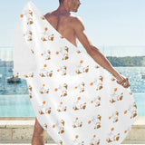 Jack Russel Pattern Print Design 05 Beach Towel