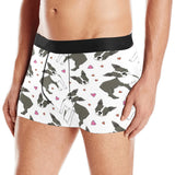 Boston terrier dog hearts vector pattern Men's All Over Print Boxer Briefs Men's Underwear