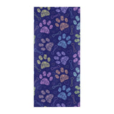 Dog Paws Pattern Print Design 02 Beach Towel