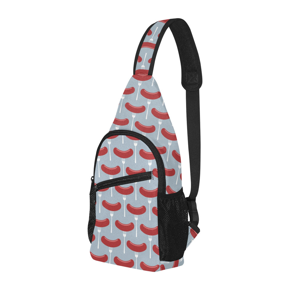 Sausage Pattern Print Design 02 All Over Print Chest Bag