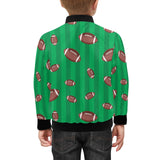American football ball field background Kids' Boys' Girls' Bomber Jacket