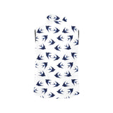 Swallow Pattern Print Design 03 Women's Padded Vest