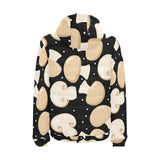 Champignon mushroom pattern Men's Padded Hooded Jacket