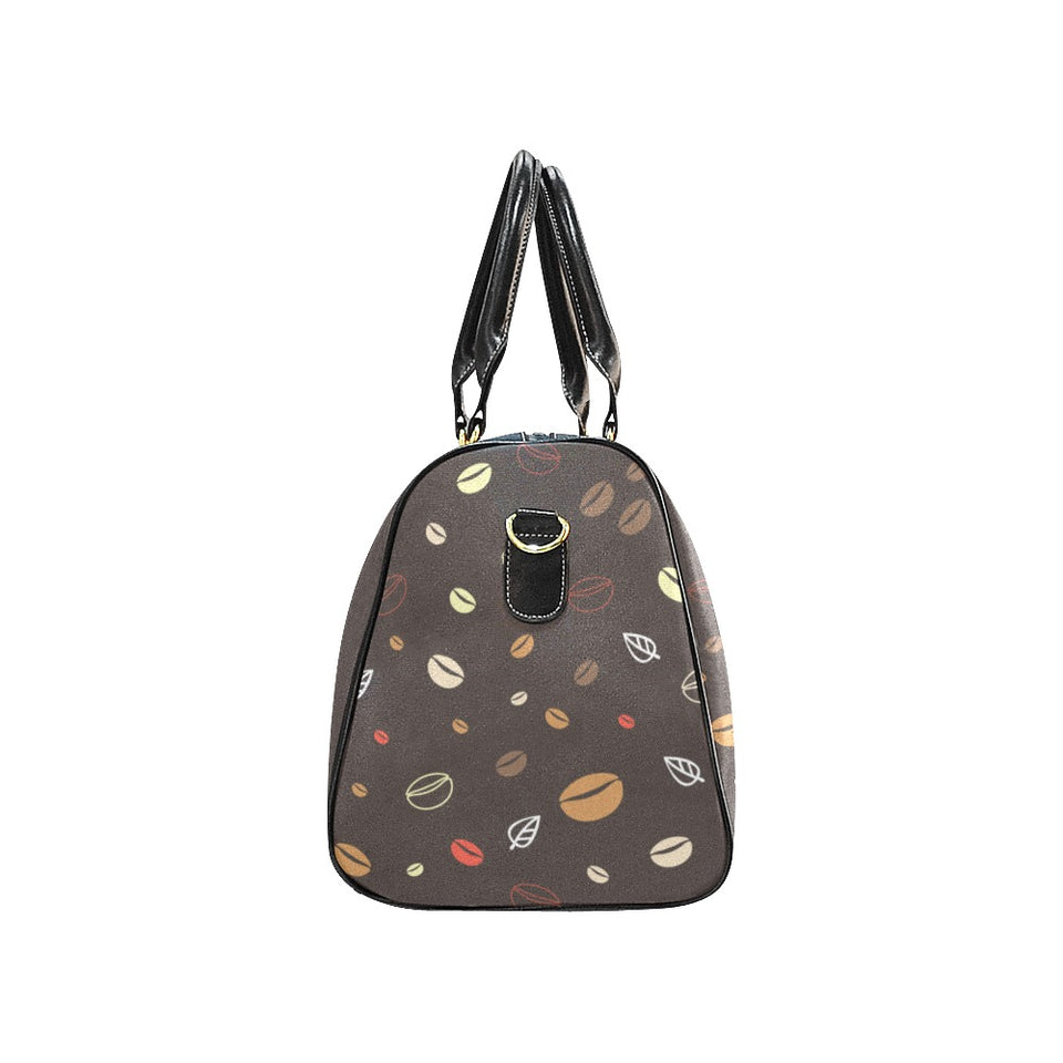 Coffee bean leave pattern Travel Bag