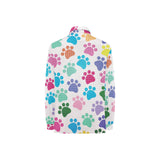 Dog Paws Pattern Print Design 01 Women's Long Sleeve Polo Shirt