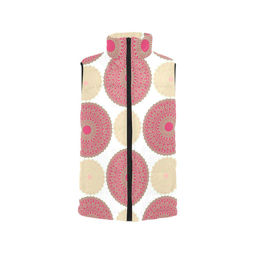 Circle indian pattern Men's Padded Vest