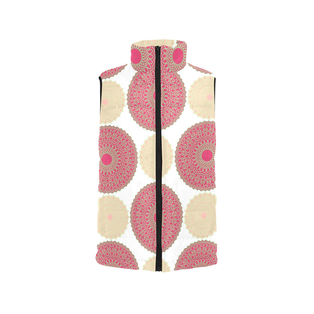 Circle indian pattern Men's Padded Vest