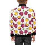 Passion fruit design pattern Kids' Boys' Girls' Bomber Jacket