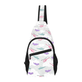 Helicopter plane pattern All Over Print Chest Bag