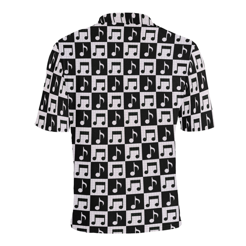 Music Notes Pattern Print Design 01 Men's All Over Print Polo Shirt