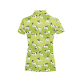 Jack Russel Pattern Print Design 01 Women's All Over Print Polo Shirt