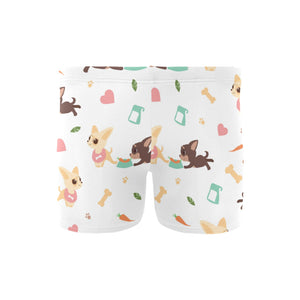 Cute Chihuahua puppie pattern Men's Swimming Trunks