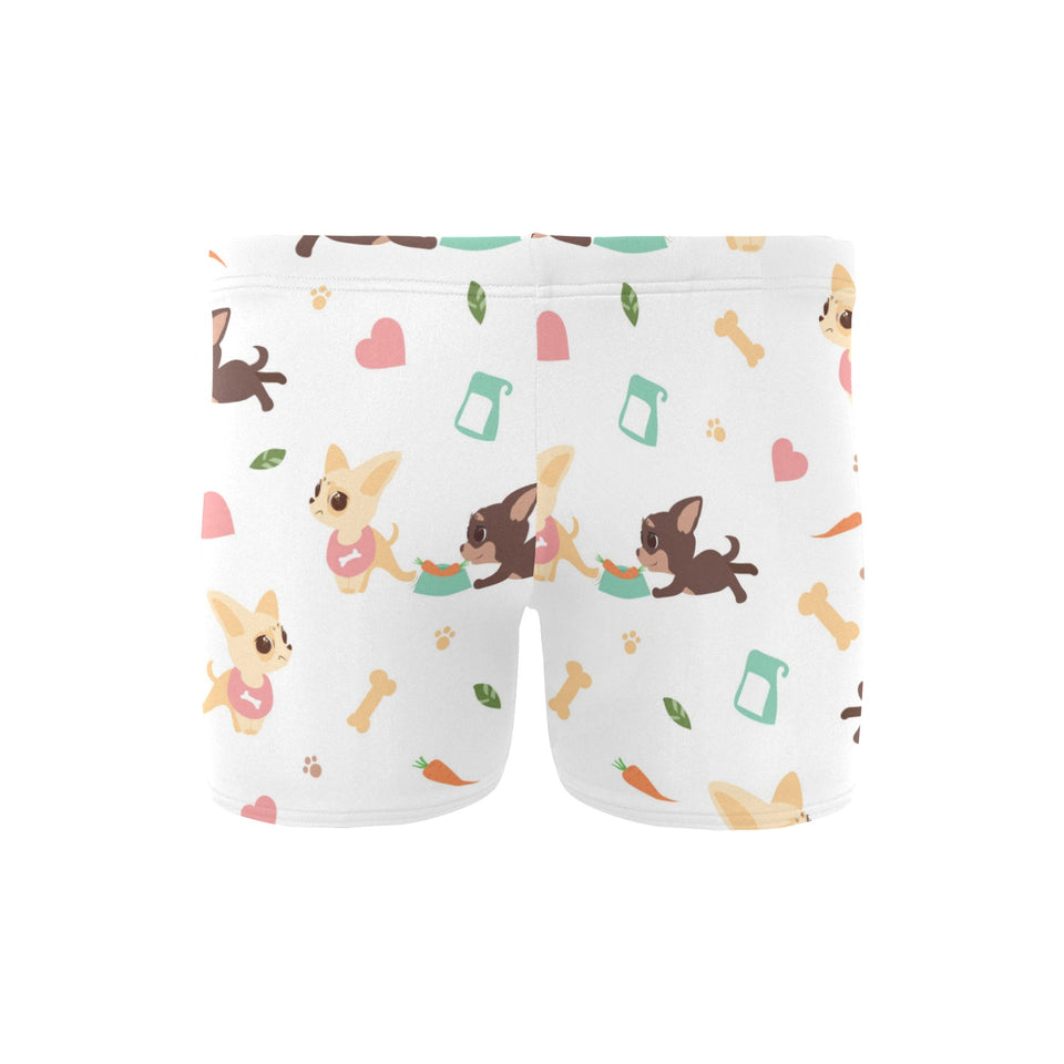 Cute Chihuahua puppie pattern Men's Swimming Trunks