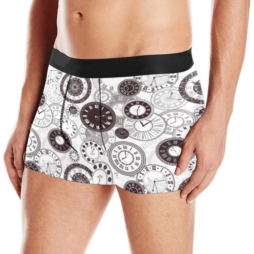 Classic vintage clock pattern Men's All Over Print Boxer Briefs Men's Underwear