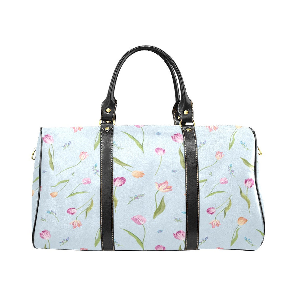 Watercolor Tulips pattern Travel Bag