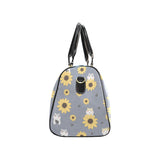 Cute hamster sunflower pattern background Travel Bag