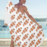 Clown Fish Pattern Print Design 05 Beach Towel