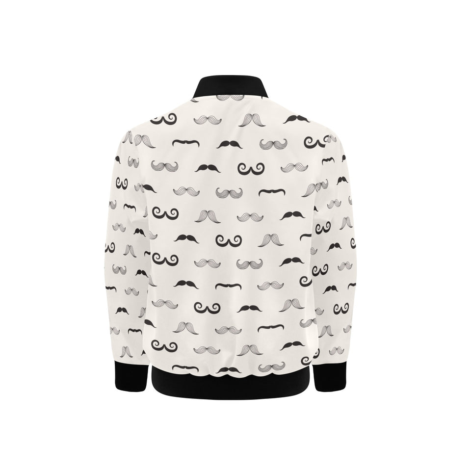 Mustache Beard Pattern Print Design 05 Kids' Boys' Girls' Bomber Jacket