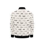 Mustache Beard Pattern Print Design 05 Kids' Boys' Girls' Bomber Jacket