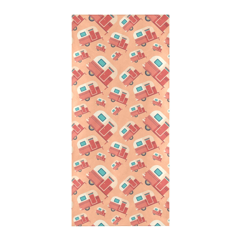 Camper Van Pattern Print Design 03 Beach Towel