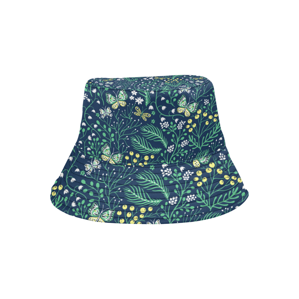 butterfly leaves pattern Unisex Bucket Hat
