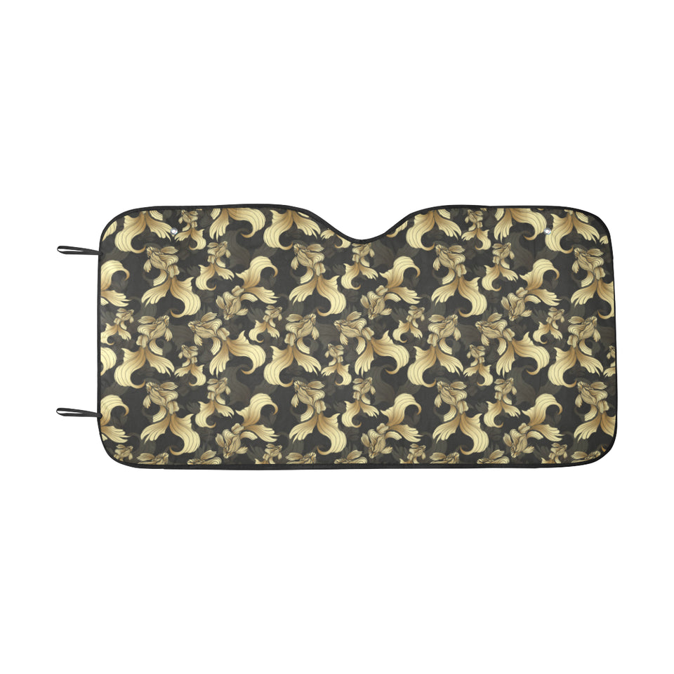 Goldfish Pattern Print Design 01 Car Sun Shade