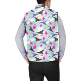 Stingray Pattern Print Design 01 Men's Padded Vest