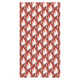 Fire flame symbol design pattern Bath Towel