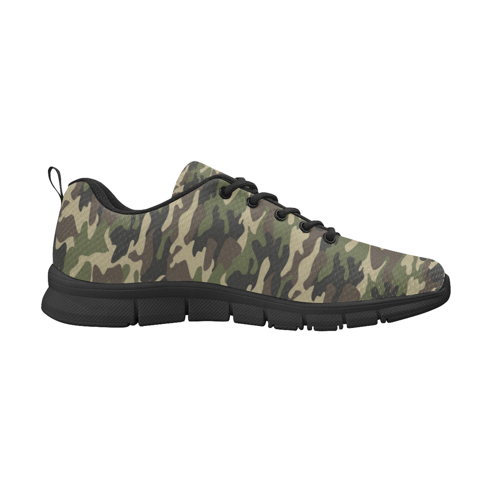 Dark Green camouflage pattern Men's Sneaker Shoes