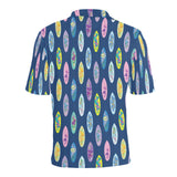 Surfboard Pattern Print Design 03 Men's All Over Print Polo Shirt