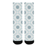 nautical steering wheel chain Crew Socks