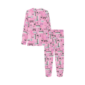 Piano Pattern Print Design 01 Kids' Boys' Girls' All Over Print Pajama Set