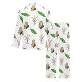 Color hand drawn cacao pattern Men's Long Pajama Set