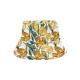 yellow tulips pattern Unisex Bucket Hat