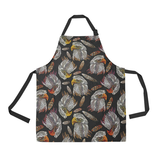 Eagle Pattern Print Design 05 All Over Print Adjustable Apron