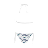 Dolphins pattern dotted background Sexy Bikinis Two-Piece Swimsuits