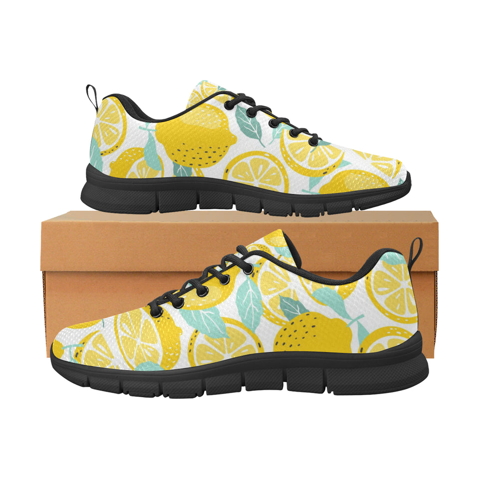 lemon design pattern Men's Sneaker Shoes